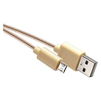 EMOS Kabel USB 2,0 A/M-micro B/M délka 1m zlatá