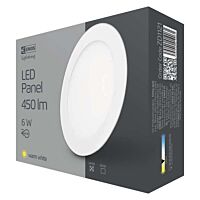 EMOS Svítidlo LED 6W 450lm 3000K vestavěné kruhové IP20