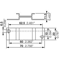 ABB Příslušenství-ENTRELEC relé ADP.01 Adaptér pro montáž na plochu. CM-S.  1SVR430029R0100