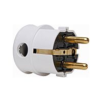 KOPP Vidlice 220V/16A  úhlová IP20 bílá