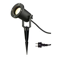SLV Svítidlo NAUTILUS SPIKE, GU10, 230V, 11W, s trnem IP65 černá
