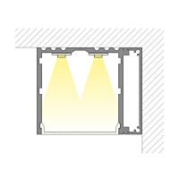 Nastenny hlinikovy profil 43x35 mm, mlec