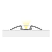 Naslapny hlinikovy profil 52x8 mm, ciry