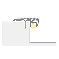 MCLED Profil AL 59x22mm, BL nášlapný, mléčný difuzor, komplet, 2m stříbrná