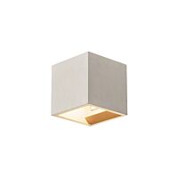 SLV Svítidlo SOLID CUBE 25W G9 QT14 nástěnné IP20 šedá