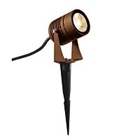 SLV Svítidlo LED SPIKE 6W 400lm 3000K venkovní s trnem IP55 rez