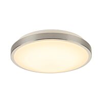 Stropní svítidlo LED MARONA, kulaté, 3000K, kartáčovaný hliník