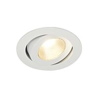 CONTONE Downlight, výkyvná, kruhová, bílá, 13W LED, teplá bílá