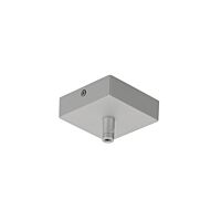 SLV Rozeta stropní pro GLENOS  8,5x8,5x2,7 cm, s odlehčovacím profilem stříbrná