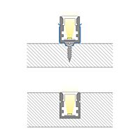 MCLED Profil AL 10x13mm, PK2 přisazený, matný difuzor, komplet, 2m