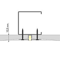 MCLED Profil AL 48x12mm, vestavný pro sádrokarton, mléčný difuzor, komplet, 2m