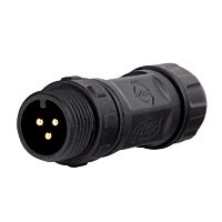 Konektor-vidlice bez matice M12 3piny