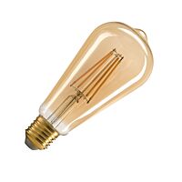 SLV Žárovka LED 1005265 ST64 E27 7,5W 700lm 2500K stmívatelná úhel 320° zlatá
