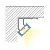 Profil AL 23/20mm RE1 bez difuzoru 2m