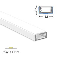 Profil AL 16/8mm PG2 mléčný 1m komplet
