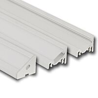 MCLED Profil AL 20x16mm, RQ rohový, matný difuzor, komplet, 2m