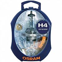 OSRAM Sada autožárovek H4 minibox 55W /60W 12V P43t halogen.