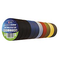 EMOS Sada izolačních pásek 15mm /10m PVC MIX barev 10 ks