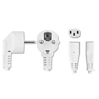 TEKABEN Flexo 3m PVC kulatá 3x1 vidlice úhlová černá N5
