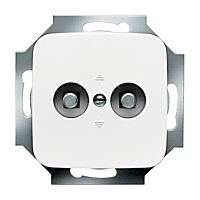 ABB REFLEX SI Dvojzásuvka 2095 UC-214 svorka pro vyrovnání potenciálů dvojnásobná, zapuštěná, alpská bílá