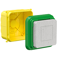 KAISER  Insatlační krabice s minerálním víkem 90x90x70 mm, do betonu