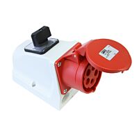 Zásuvka 32A/400V 5-pól IP44 nástěnná