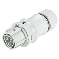 WIELAND Zásuvka 96.031.4053.0 na kabel RST, 3-pól, průchodka 6-10mm, šroubové svorky, šedá