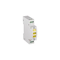 KANLUX Ukazatel přítomnosti napětí na liště TH35 KLI-3Y 230V AC 2,5A IP20 bílá