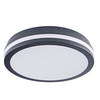 KANLUX Svítidlo LED BENO kulaté 24W 1920lm 4000K s čidlem IP54 grafit