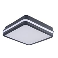 KANLUX Svítidlo LED BENO čtverec 18W 1550lm 4000K s čidlem IP54 grafit