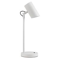 KANLUX Svítidlo stolní AGZAR E14 W 5W 220V E14 bílá ocel