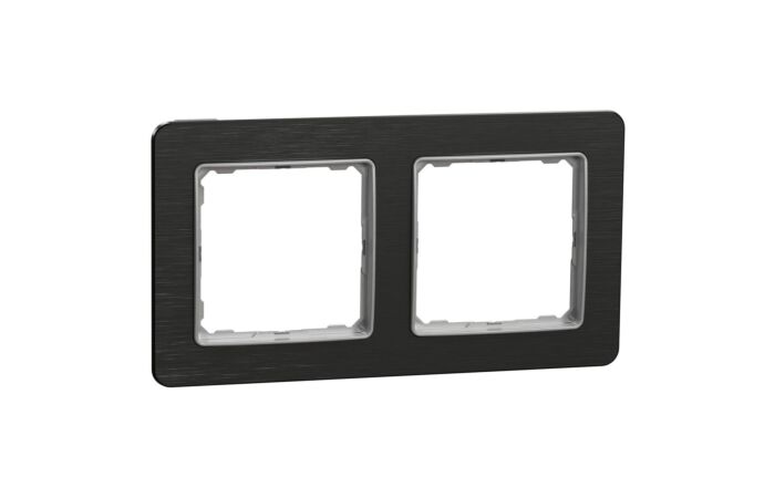 SCHNEIDER Sedna Design & Elements Rámeček dvojnásobný Leštěný Titan