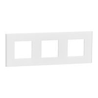 SCHNEIDER Rámeček Unica Deco Materials trojnásobný, Translucent white