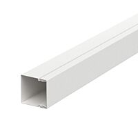 OBO BETTERMANN Úložný elektroinstalační kanál, s děrováním dna, 30x30x2000, čistě bílá Ocel, St, pásově zinkováno / plastový potah, DIN EN 10346 typ LKM30030RW