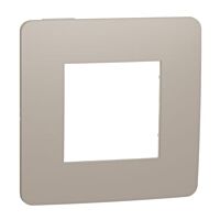 SCHNEIDER Rámeček Unica Color jednonásobný, taupe/bílý