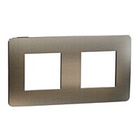 Rámeček Unica Metal dvoj. Bronze/Černý