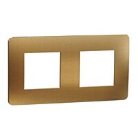 Rámeček Unica Metal dvoj. Copper/Bílý