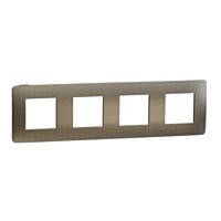 Rámeček Unica Metal čtyř. Bronze/Černý
