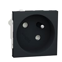 Zásuvka Unica 250V/16A 2P+E 45° antracit