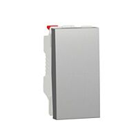 SCHNEIDER Spínač Unica tlačítko řazení 1/0, 1M, aluminium
