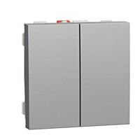 SCHNEIDER Spínač Unica přepínač sériový řazení 5, aluminium