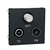Zásuvka Unica R/TV/SAT s F-konekt.antrac