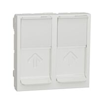 Unica - Centrální deska 2xRJ45 S-ONE, 2M