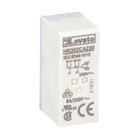 Miniaturní relé 2 zap/vyp 10A, 230VAC