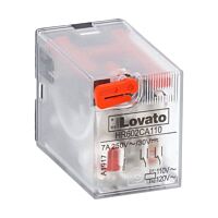 Průmyslové relé 2 zap/vyp 7A 110VAC+ LED