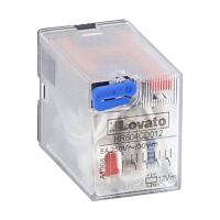 Průmyslové relé 4 zap/vyp 5A 12VDC+ LED