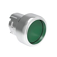 Tlačítko s návratem, kovové, ?22mm, chrá