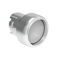 Tlačítko s návratem, kovové, ?22mm, chrá