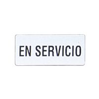 Štítek "EN SERVICIO"