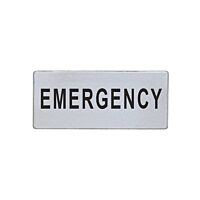 Štítek "EMERGENCY"